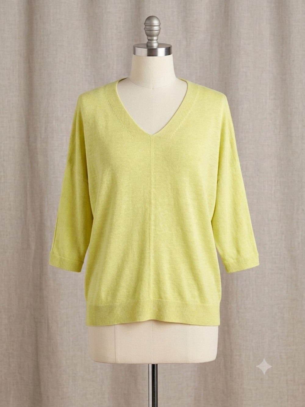 Talbot's V-Neck Sweater Butter Yellow